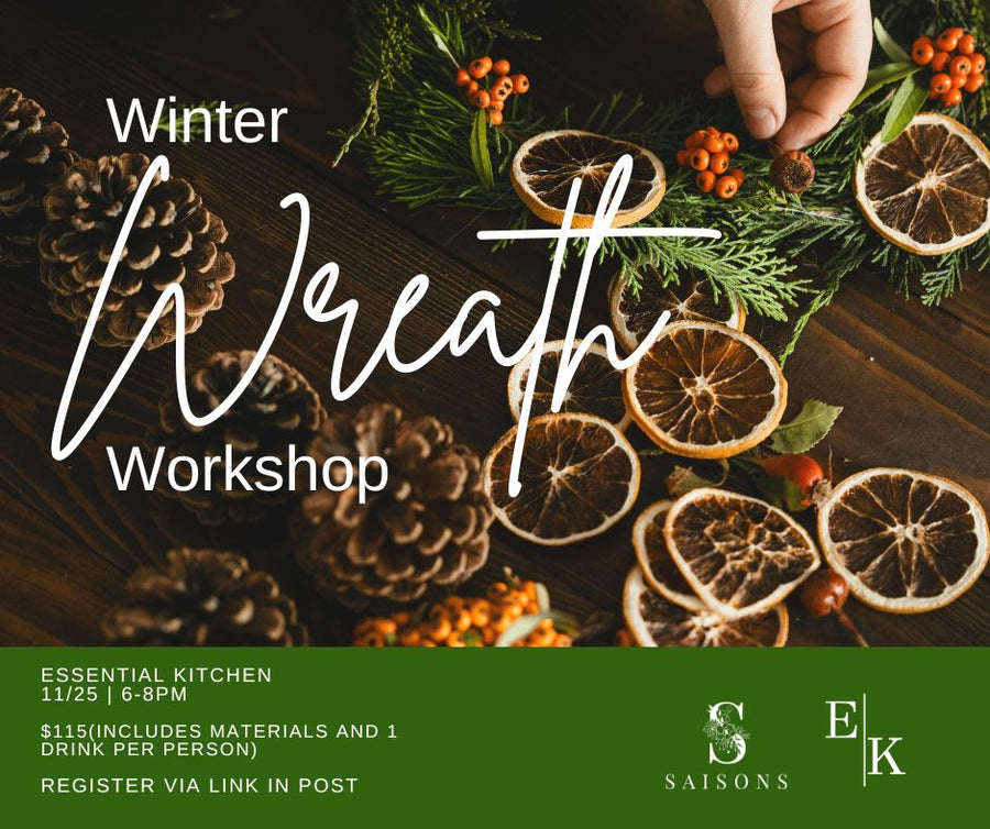 Fresh Wreath Workshop – Nov 25th