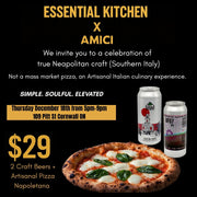 An Artisinal Pizza and 2 Beers Combo Special - Dec 18th