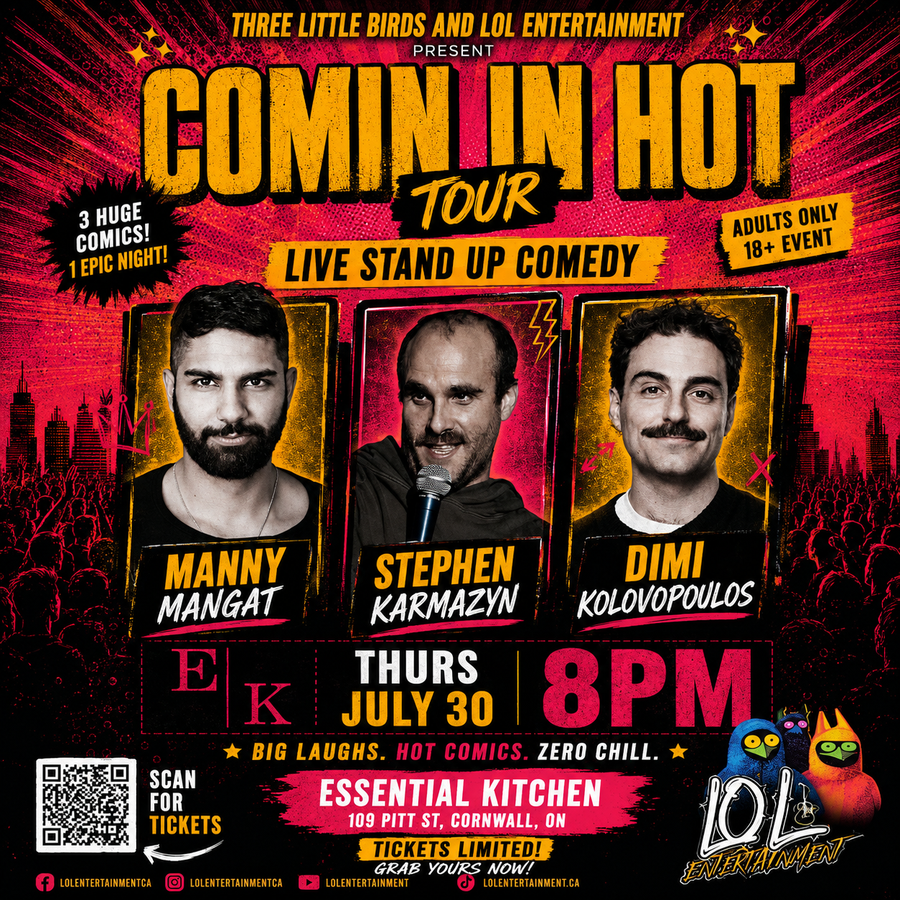 Comin In Hot Comedy at EK - Thursday, July 30th