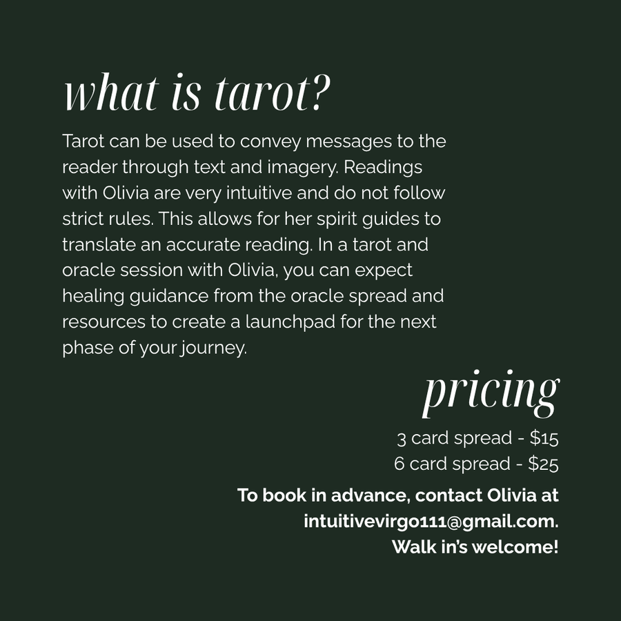 Live Tarot Readings with Olivia - Nov 21st