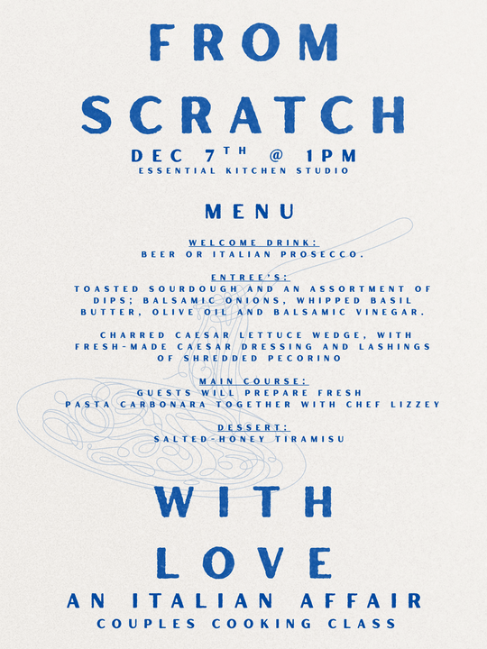 From Scratch; With Love – An Italian Affair.