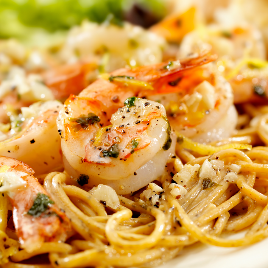 Shrimp Pasta Summer Menu Perfect for Company!